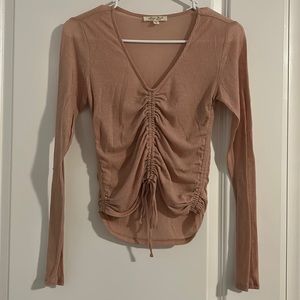 Drawstring long sleeve